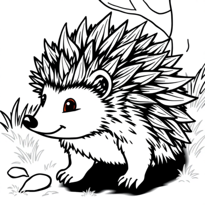 Herissons Coloriages