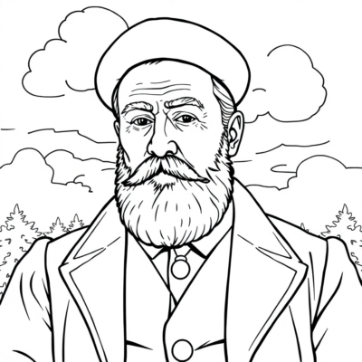 Coloriage : Józef Piłsudski coloriage pour enfants