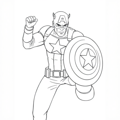 Colorier Captain America