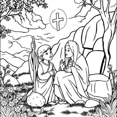 Livre de coloriage : catéchèse pour enfants