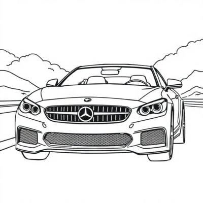 Livre de coloriage de voitures