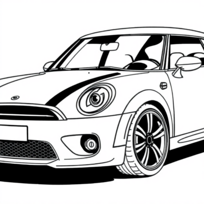 Livre à colorier Voiture