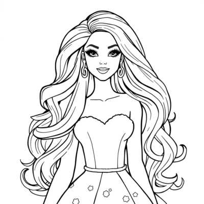 Livre de coloriage Barbie
