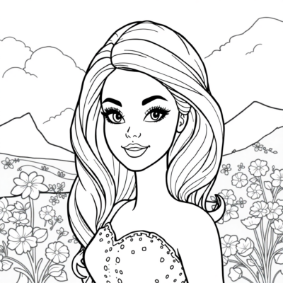 Coloriage : coloriage Barbie