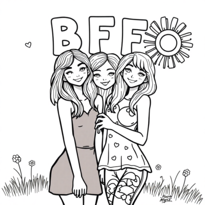 Livre de coloriage BFF