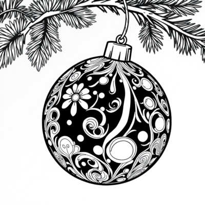 Dessin de Noël Boule