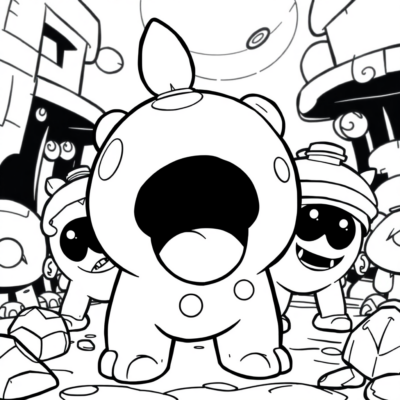 Livre de coloriage Brawl Stars Squeak