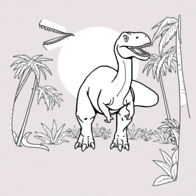 Dinosaures à colorier pour enfants