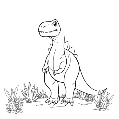 Livre de coloriage : coloriage dinosaure