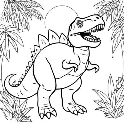 Coloriage de Dinosaure à imprimer