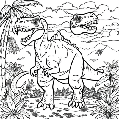 Livre de coloriage: coloriage de dinosaures