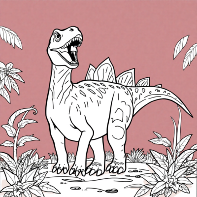 Livre de coloriage Dinosaurs