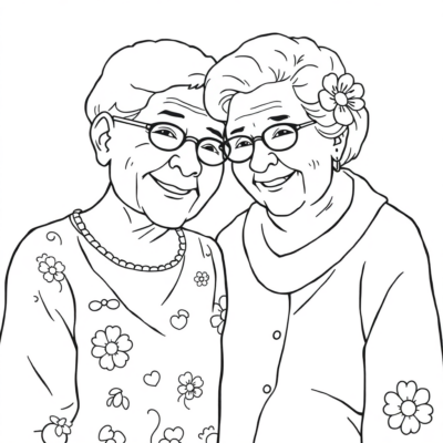 Livre de coloriage pour Mamie