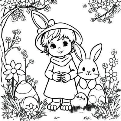 Colorier : livre de coloriage pour les enfants de Pâques