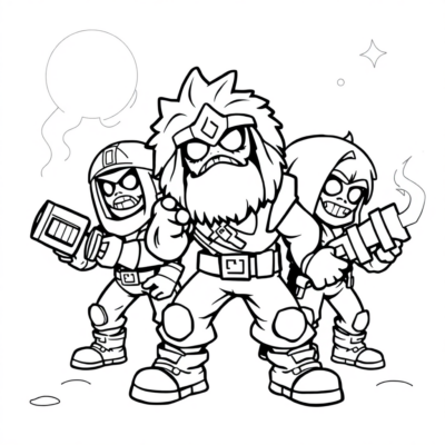coloriage à imprimer Brawl Stars