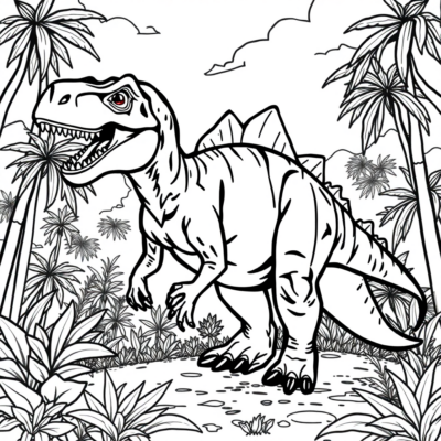 Livre de coloriage à imprimer – Dinosaure