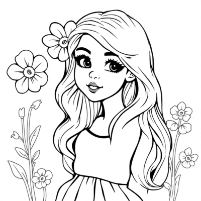 Livre de coloriage à imprimer pour filles
