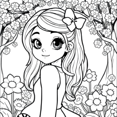 Livre de coloriage : livre de coloriage à imprimer pour filles