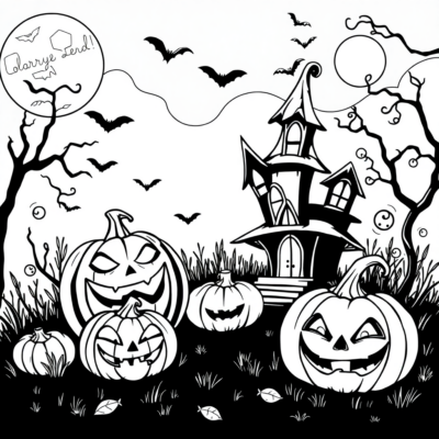 Coloriez des dessins d’Halloween à imprimer