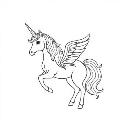 Livre de coloriage à imprimer Licorne