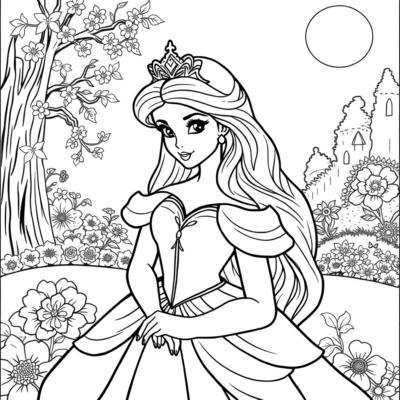 Livre de coloriage à imprimer Princesse
