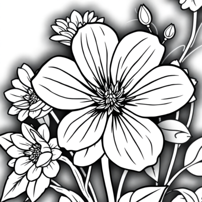 Livre de coloriage à imprimer Fleurs