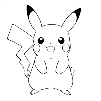 Coloriage à imprimer Pikachu