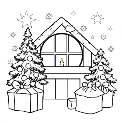 Coloriage imprimable de Noël