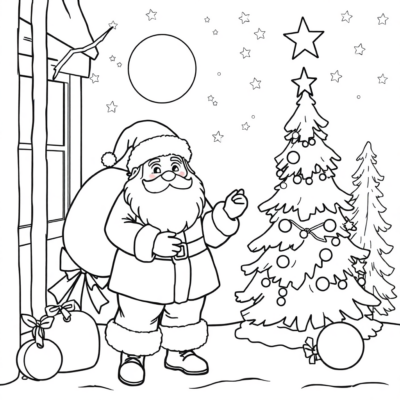 Coloriage : coloriage à imprimer de Noël