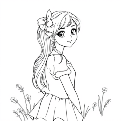 Livre de coloriage : coloriage pour filles