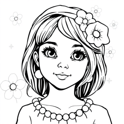 Coloriage de Fille