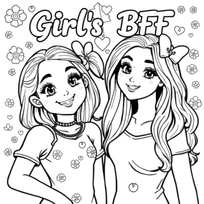 Livre de coloriage des filles BFF