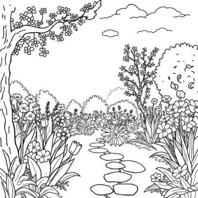Livre de coloriage Garten of Banban