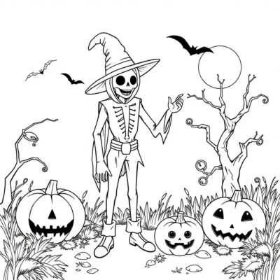 Livre de coloriage : coloriage d’Halloween