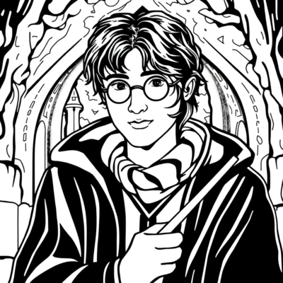 Coloriage Harry Potter à imprimer