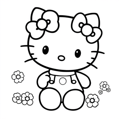 Livre de coloriage Hello Kitty à imprimer