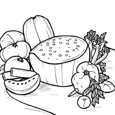 Coloriez la nourriture