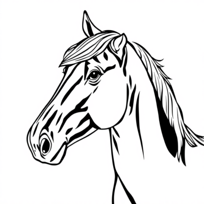 Coloriage Cheval