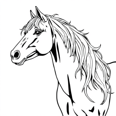 Livre de coloriage Chevaux