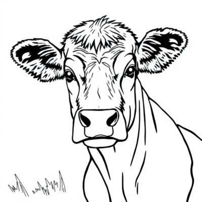 Livre de coloriage de vaches