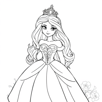 Coloriage Princesse