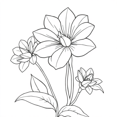 Livre de coloriage : coloriage de fleurs