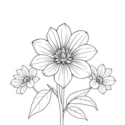 Fleurs à colorier : jardin magique pour enfants