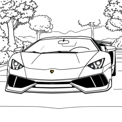 Livre de coloriage Lamborghini