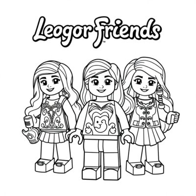 Coloriage Lego Friends