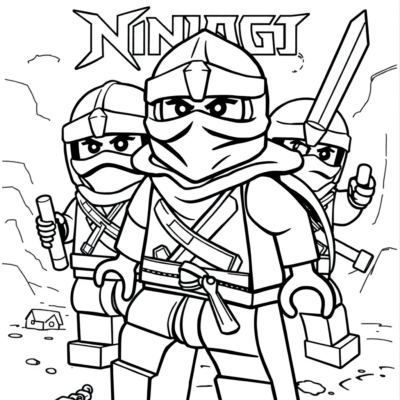 Livre de coloriage LEGO Ninjago