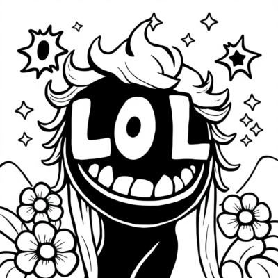 Coloriage LOL à imprimer