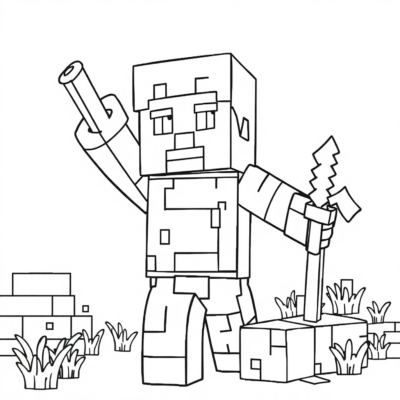 Coloriages Minecraft à imprimer pour enfants