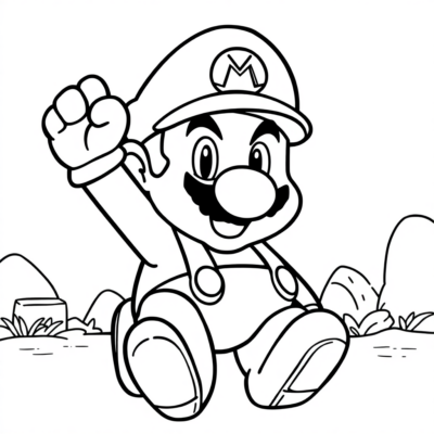 Coloriage Mario