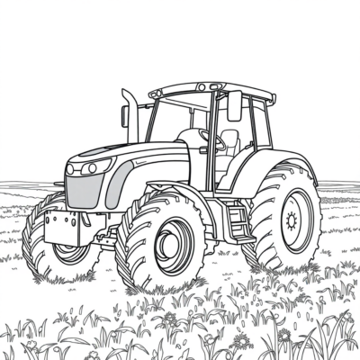 Livre de Coloriage Machines Agricoles